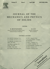 Journal of The Mechanics and Physics of Solids 04/2009
